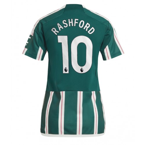 Ženski Nogometni dresi Manchester United Marcus Rashford #10 Gostujoči 2023-24 Kratek Rokav